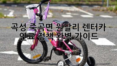 곡성 죽곡면 원달리 렌터카 연료 정책 완벽 가이드